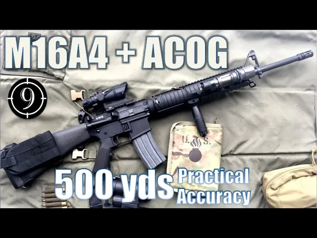 m16a4 + acog to 500yds: practical accuracy (bcm upper